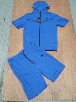 Nike Tech Short Set Royal Blue