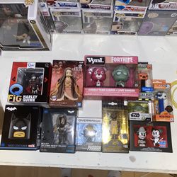Funko Miscellaneous (Pez, Figures, Gold, Food Container)