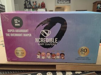 Ncredible diapers Newborn(80 pack)NEW