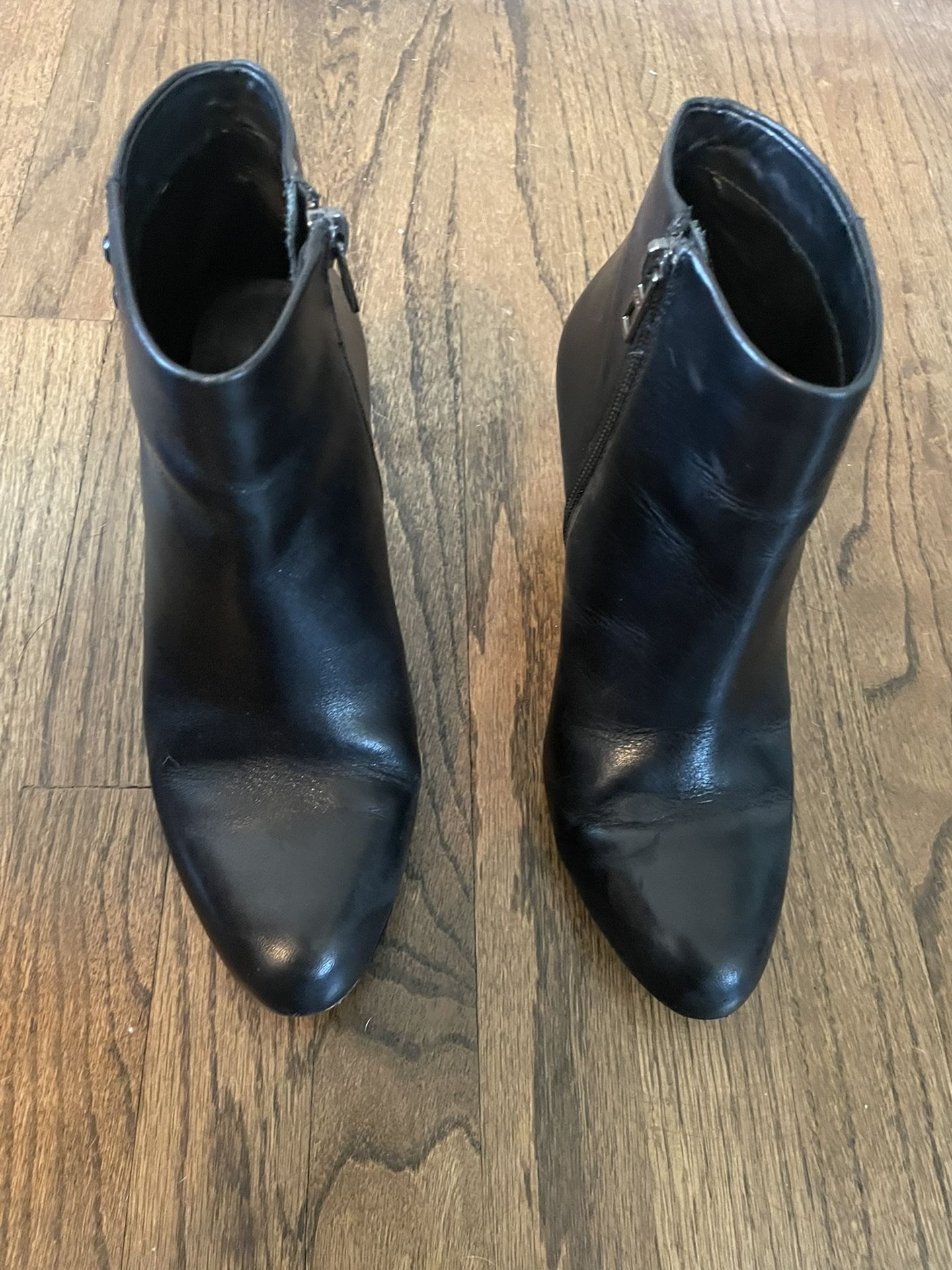 Coach Black Leather Booties Size 7