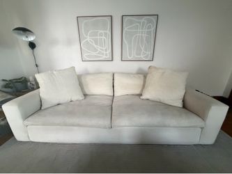 Living Spaces Utopia Sofa – Cream / Ivory – Super Comfortable