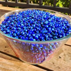 Czech DRUK Glass Beads ~ Craft a Boho Art Curtain or Garland ~ Use as Vase or Votive Filler Decor ~ Wedding/Quinceañera