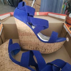 8.5 Royal Blue Wedge