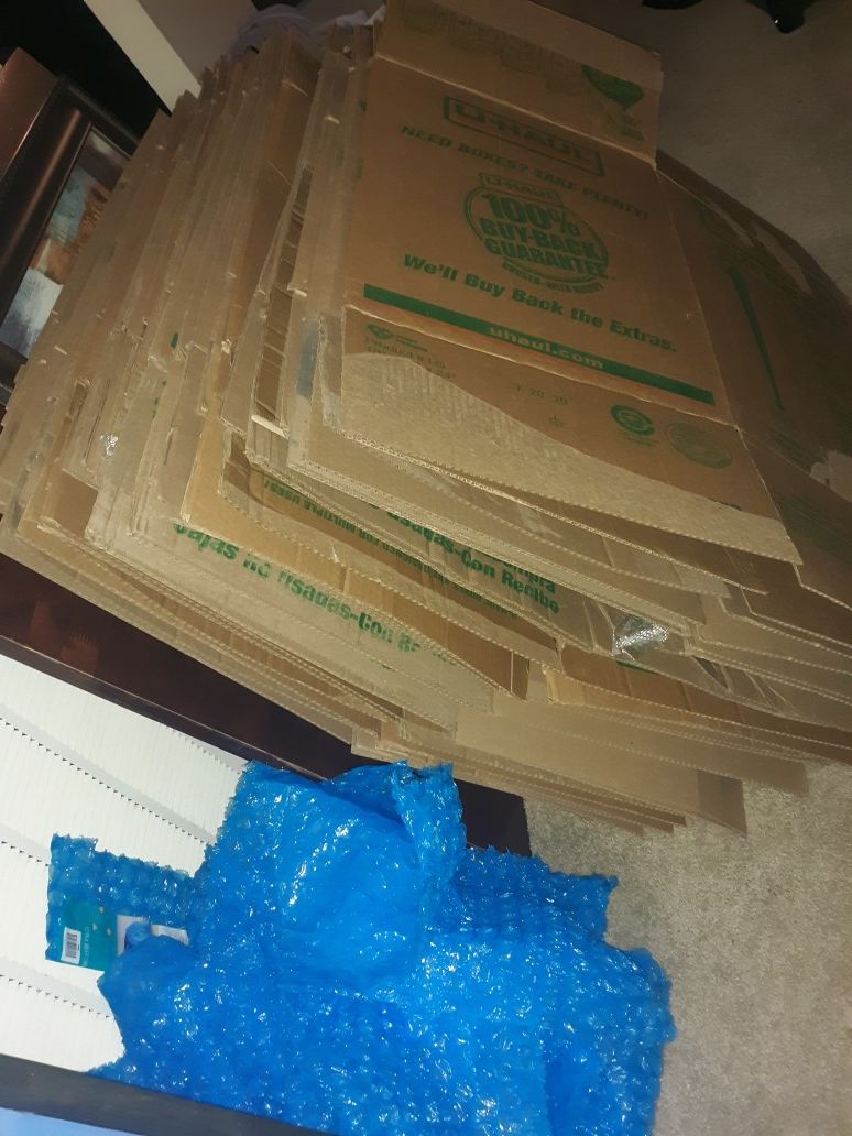 *ppu* FREE 30 uhaul boxes and bubble wrap for Sale in Norfolk, VA OfferUp