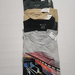 New With Tags Boys Tshirts Childrens Place Size 7/8 M LOT 