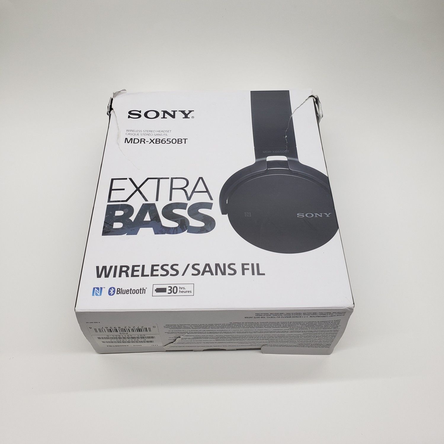 Sony MDR-XB650BT/BZ Extra Bass Bluetooth Wireless Headphones MDRXB650BT/B