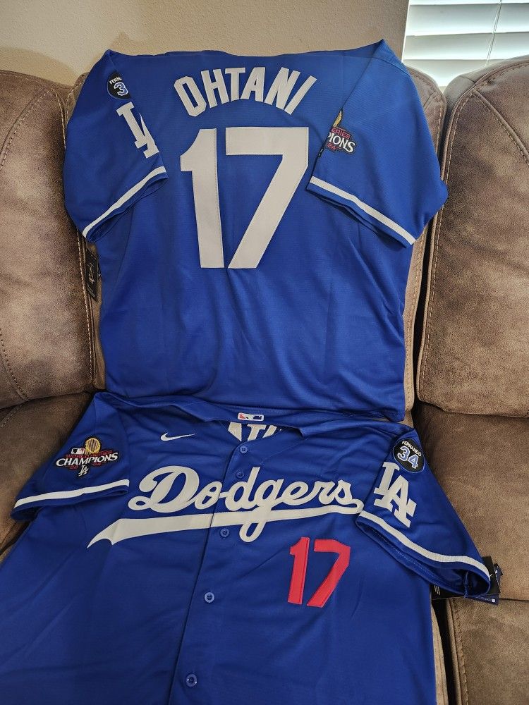 Dodgers Shohei Ohtani World Series Champions Jersey 