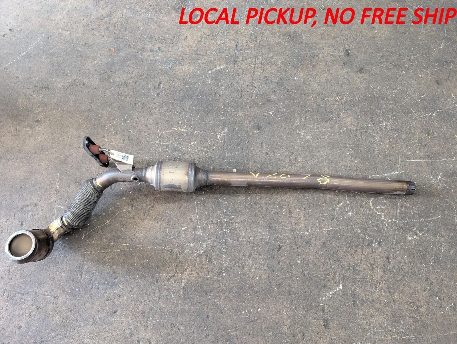 Front Exhaust Pipe 2015 Volkswagen Passat 5C0131701N 2014 (V2678)