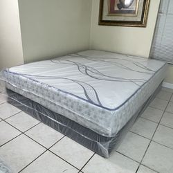 New Queen Mattress And boxspring Set! FREE SAME DAY DELIVERY 