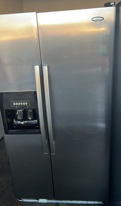 Whirlpool Side-by-Side Stainless Steel Counter Depth Refrigerator
