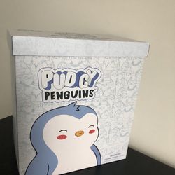 NIB Pudgy Penguins White Celebrity Box, with Bundle of Penguin Figures and Plush Inside
