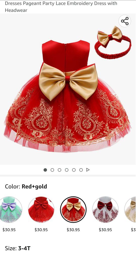 4t girl's birthday/party dresses 