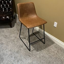 Like New Leather Stools (2)