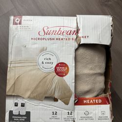 Brand new, never opened queen sized heated blanket