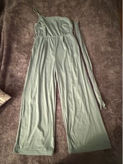 Olive Green One Shoulder Strapped Romper