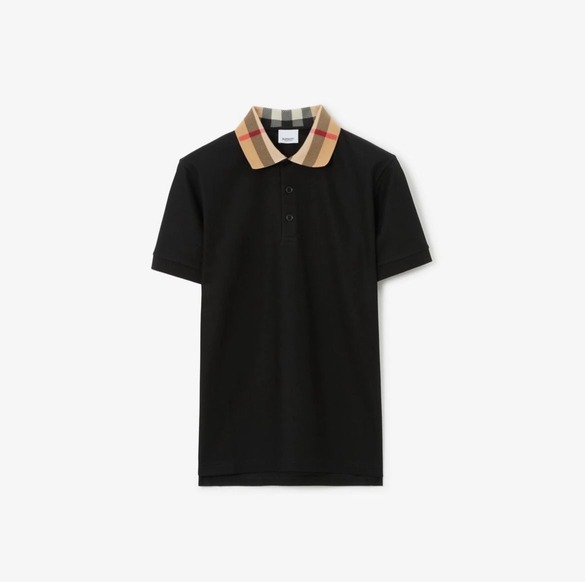 burberry polo checkered collar