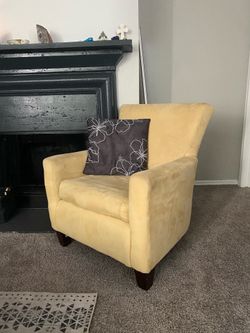 Yellow Soft and Comfy Armchair - Sofa Chair
