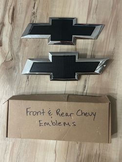 Chevy front and rear emblems