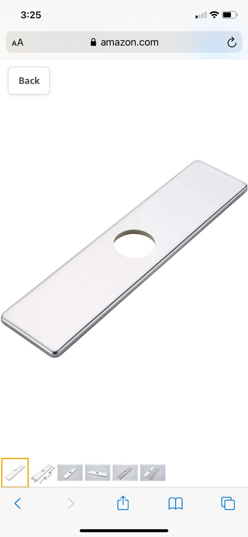 Bathroom chrome square 10 inch kit