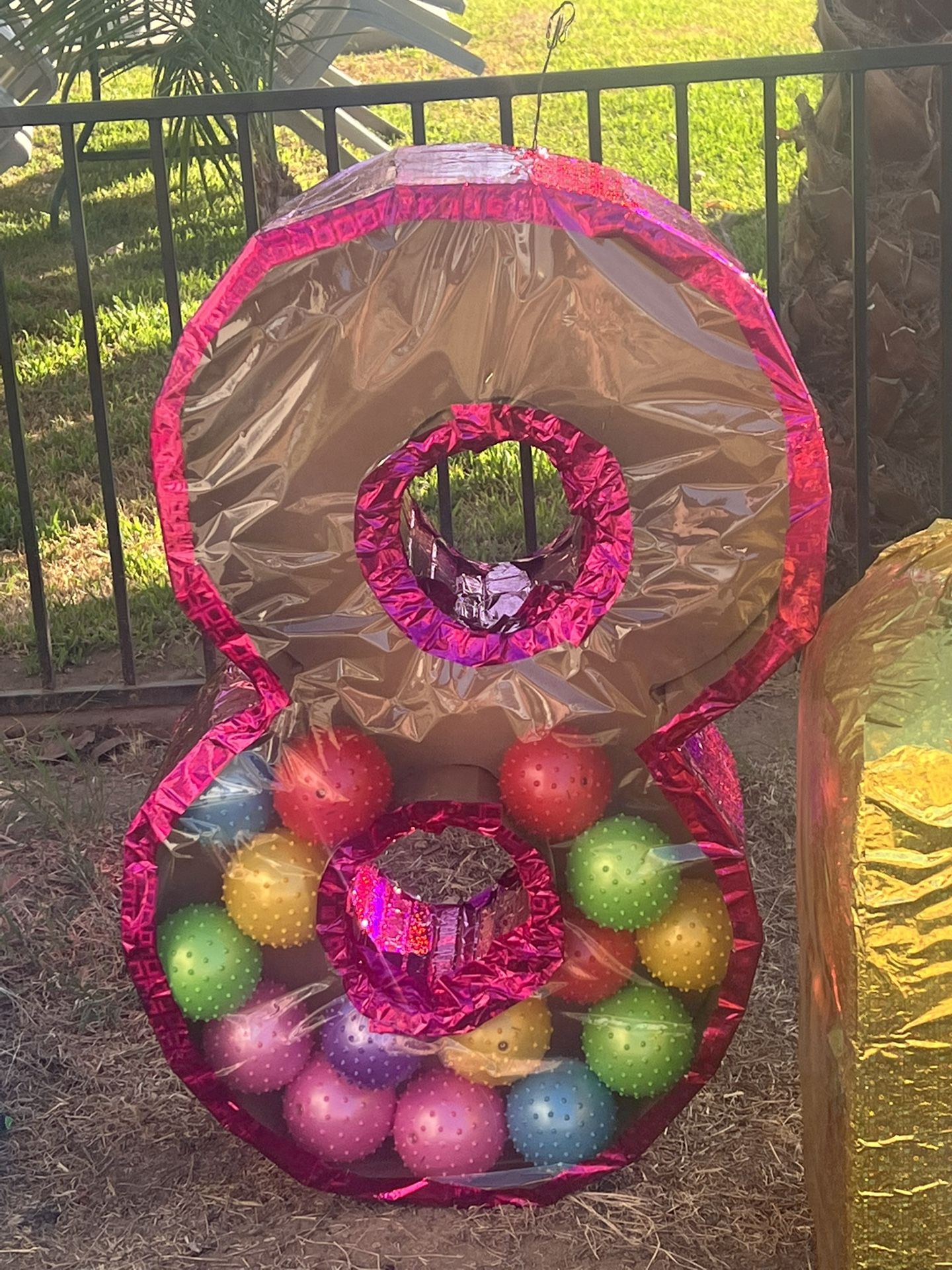 Number 8 piñata 