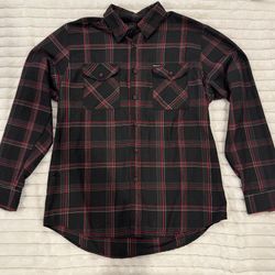 Dixxon Flannel Co Mens Snap On Form Function Limited Edition Button Front Size L