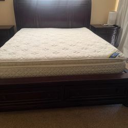 Ashley Cal King Sleigh Headboard & Footboard W/storage