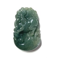 Jade Jadeite Dog Pendant Necklace 90017