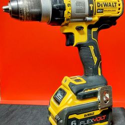 DEWALT
20V MAX Cordless Brushless 1/2 in. Hammer Drill/Driver with
FLEXVOLT ADVANTAGE and (1) FLEXVOLT 6.0Ah Battery