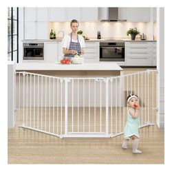COMOMY 80" Extra Wide Baby Gate (30”Tall)