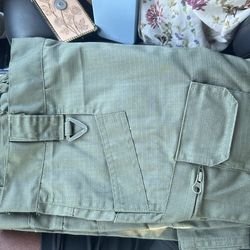 Multi Pocket Men's Tactical Pants, Loose Casual Outdoor Military Pants, Mens Pants For Hiking