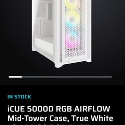Mid tower case high air flow