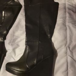 Leather Weges Never Worn Soze 12