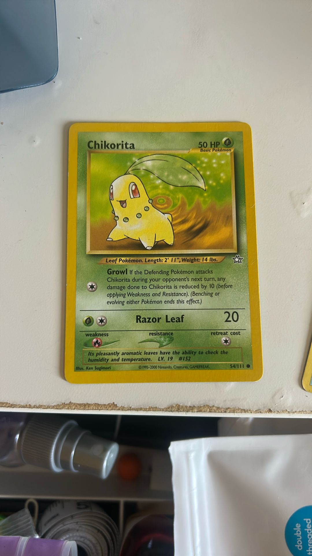 Pokémon Card Chikorita