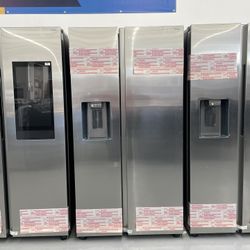 Samsung 36 in. 27.4 cu. ft. Standard Depth Side by Side Refrigerator in Fingerprint-Resistant Stainless Steel