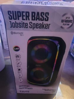 Job site Bluetooth speaker with lights