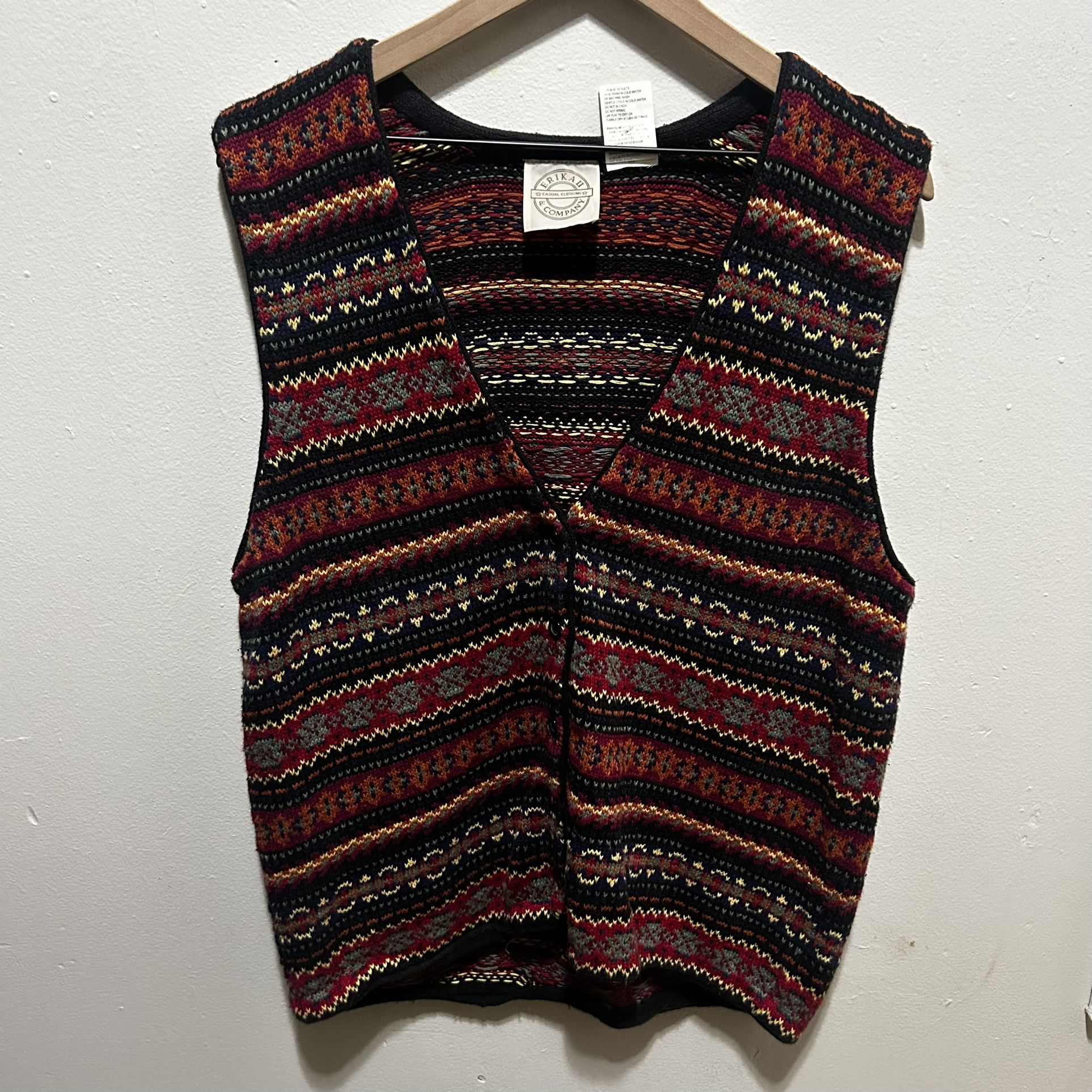 Vintage Knitted Vest Size XL