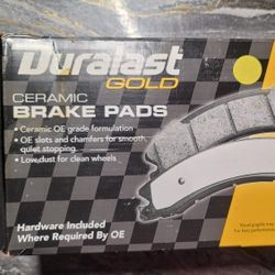 New Duralast Gold Ceramic Brake Pads - Front