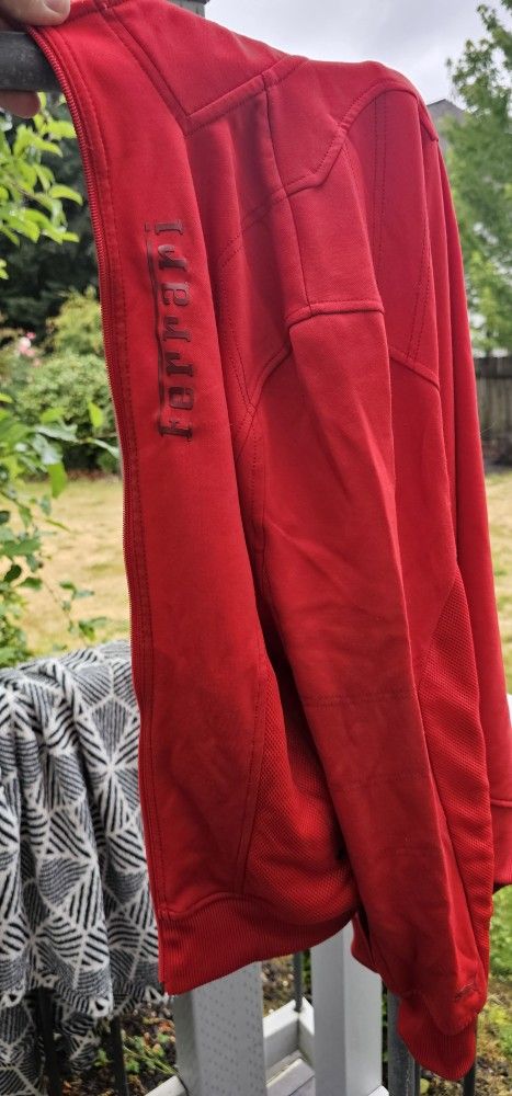 PUMA Scuderia Ferrari Red Full Zip Track Jacket Mens Size M