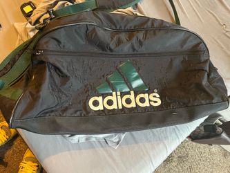 Addidas green duffel bag