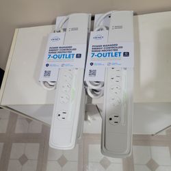 UNINEX ENERGY CONTROLLED 7 OUTLET SURGE PROTECTORS (NEW)