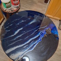 Ocean Glass Top Table 