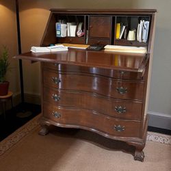 Vintage Mahogany Secretary Desk