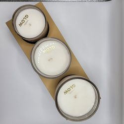 Vanilla Scent 3 Piece Candle Set