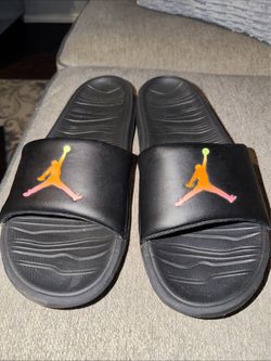 Jordan Slide Sandals Black Multicolor Jumpman