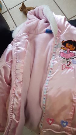Dora pink jackets kids 6x