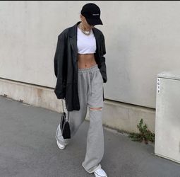 Brand new joggers grey size large