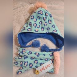 Girls Cat and jack sz 8/16 hat and glove set 