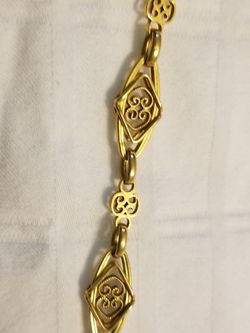18k filigree vintage gold chain victorian