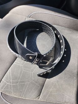 Leather Black belt with studs