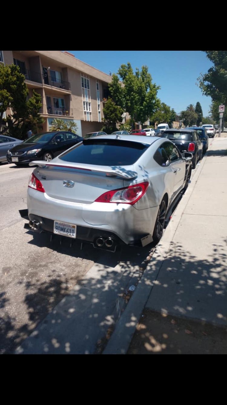 Street aero diffuser and side splitter genesis coupe Hyundai parts